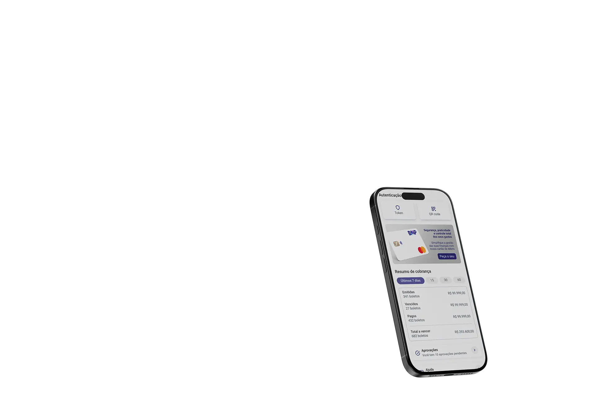 Plataforma BMP - Interface de banking em desktop e mobile